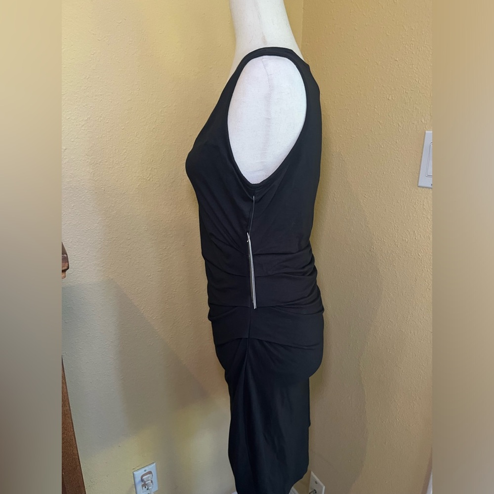 •• *Athleta Della black ruched dress in Small.NWT - Picture 3 of 11